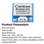 BE-880Q GNSS GPS Module M10050 Chip QMC5883 Compass Ultra Low Power 28x28x8.4mm for RC Drone FPV Flight Controller DIY Project