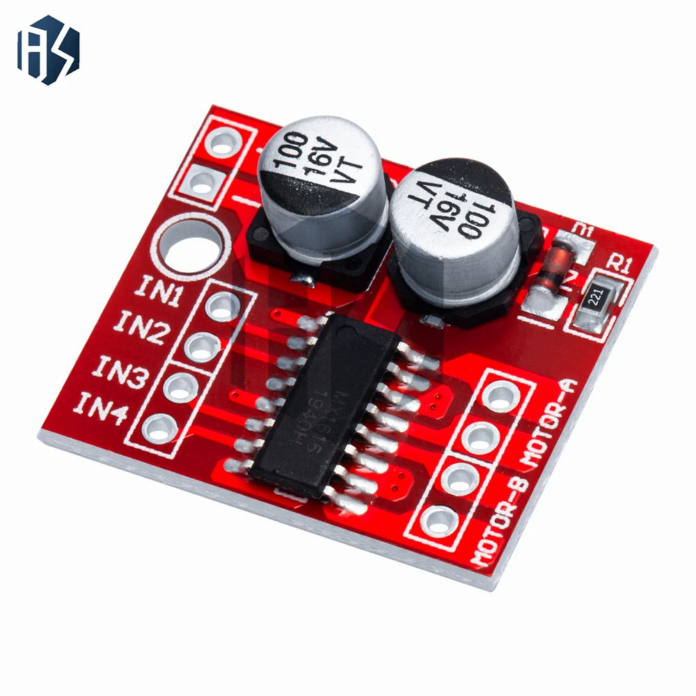 L298N Dual H-Bridge Motor Driver Module – PWM Speed Control, Reversing Function (DC/Stepper Compatible)