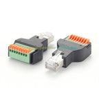 RJ45 Solderless Breakout Board RJ45 8P8C to Quick Spring Crimp Wiring Press Terminal Block Quick Push Extender for PIKA CT301