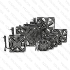 EC Axial Fan 60mm 80mm 90mm 120mm Ball Brushless Fan Cooler AC 110V 120V 220V 230V 240V Computer Case Fan 6025 8025 9225 12038