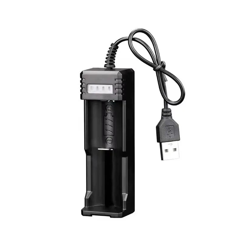 18650 26650 14500 Charger Universal 1 Slot Battery USB Charger Adapter LED Smart Chargering for Rechargeable Batteries Li-ion