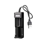 18650 26650 14500 Charger Universal 1 Slot Battery USB Charger Adapter LED Smart Chargering for Rechargeable Batteries Li-ion