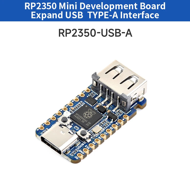 Raspberry Pi Pico 2 RP2350 USB A  Mini Development Board RP2350A Compatible With USB 2.0/1.1 Transmission