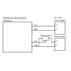 DC 12V-24V 8AI 8VI 4-20MA /0-10V to RS485 Current/Voltage ADC Collector Module for MODBUS RTU PLC Board