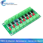 PC817 1 2 4 8 Channel Optocoupler Isolation Board Voltage Converter Adapter Module 3.6-30V Driver Photoelectric Isolated Module