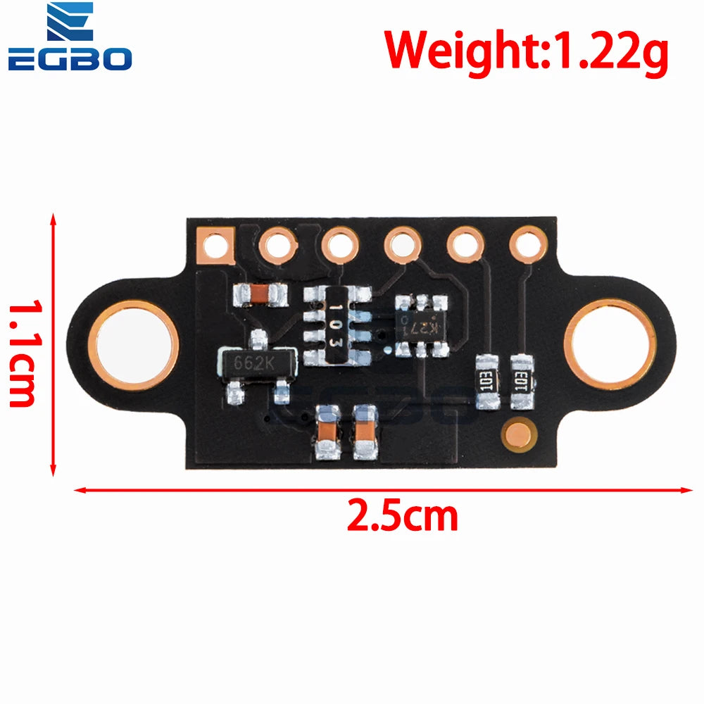 1~5PCS VL53L0X Time-of-Flight (ToF) Laser Ranging Sensor Breakout 940nm GY-VL53L0XV2 Laser Distance Module I2C IIC 3.3V/5V