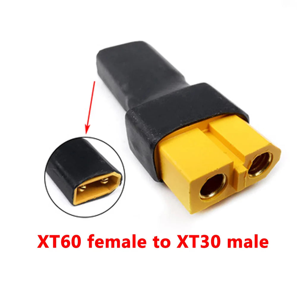 XT60 XT90 Plug Male / Female To T Plug Female / Male Connector Conversion Adapter No Wire for RC Airplane Quadcopter Parts