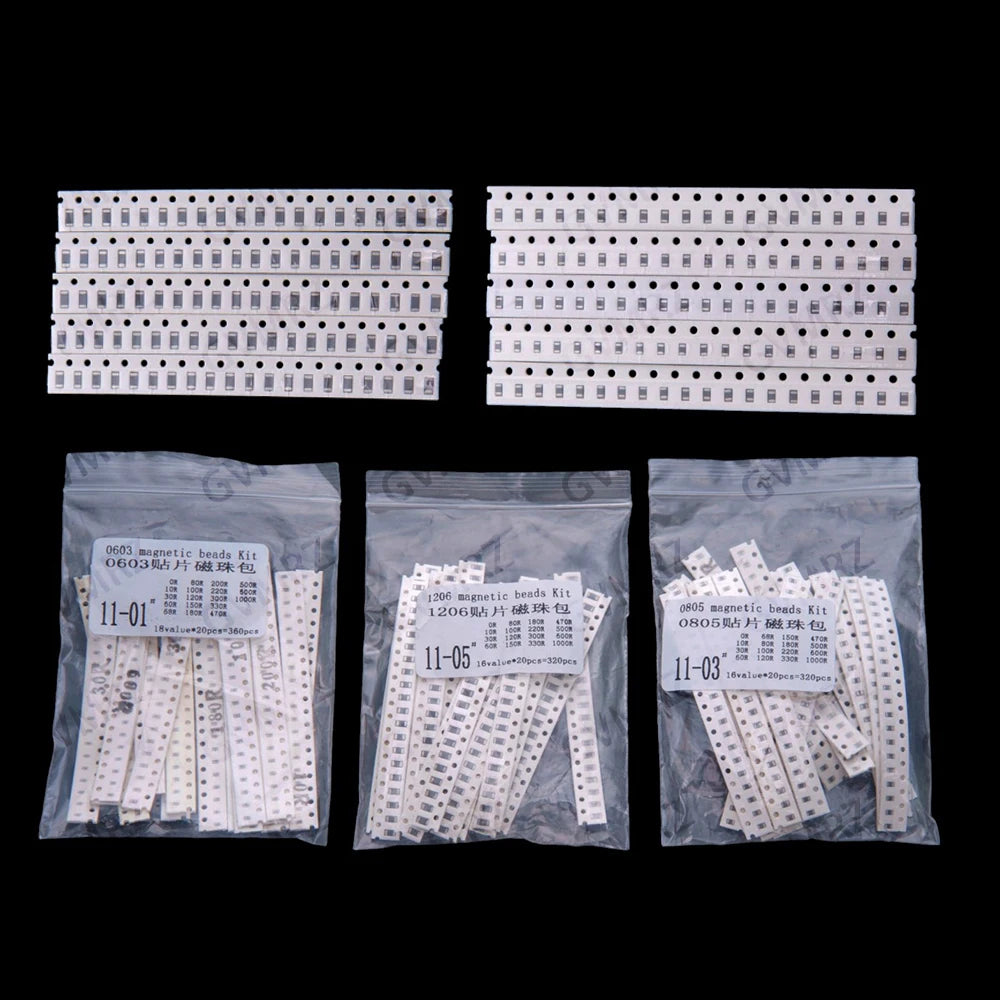 18Values 16Values 0r-330r 0603 0805 1206 SMD ferrite beads SMD 0r 150r 47r 10r 150r 300r 100r 120r 330r