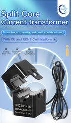 Split Core CT Current Transformer Factory QNCTK1-16 100A 333mV 60A 50A 1V 30A 20A 5A 1A 0.333V 100A/50mA Clamp ct Current Sensor