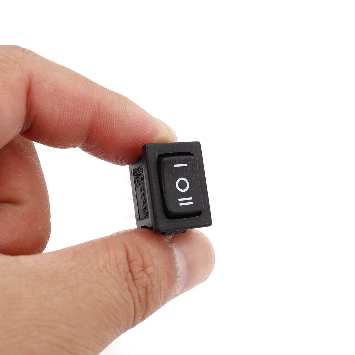 5Pcs RLEIL RL3-10 6Pin DPDT ON-OFF-ON 3 Position 15x21mm Mini Rocker Switch 10A/125VAC 6A/250VAC