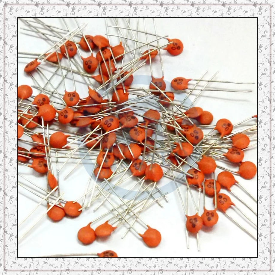 Ceramic Disc Capacitor 50V 15/18/20/22/27/30/33/40/47/50/56/68/82/101/121/151/181/221/301/331/222/333/104 22PF 100NF