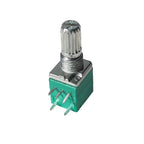 New 5PCS Volume Potentiometer Industrial Switches 5Pin 5K 10K 20K 50K 100K Switch Audio Shaft 15mm Amplifier Sealing RK097G