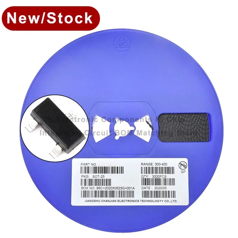 3000pcs 2N3906 MMBT3906 2A MMBT3906LT1G 3906  200mA 40V SOT-23 SOT23-3 PNP SMD Triod Transistor New Original