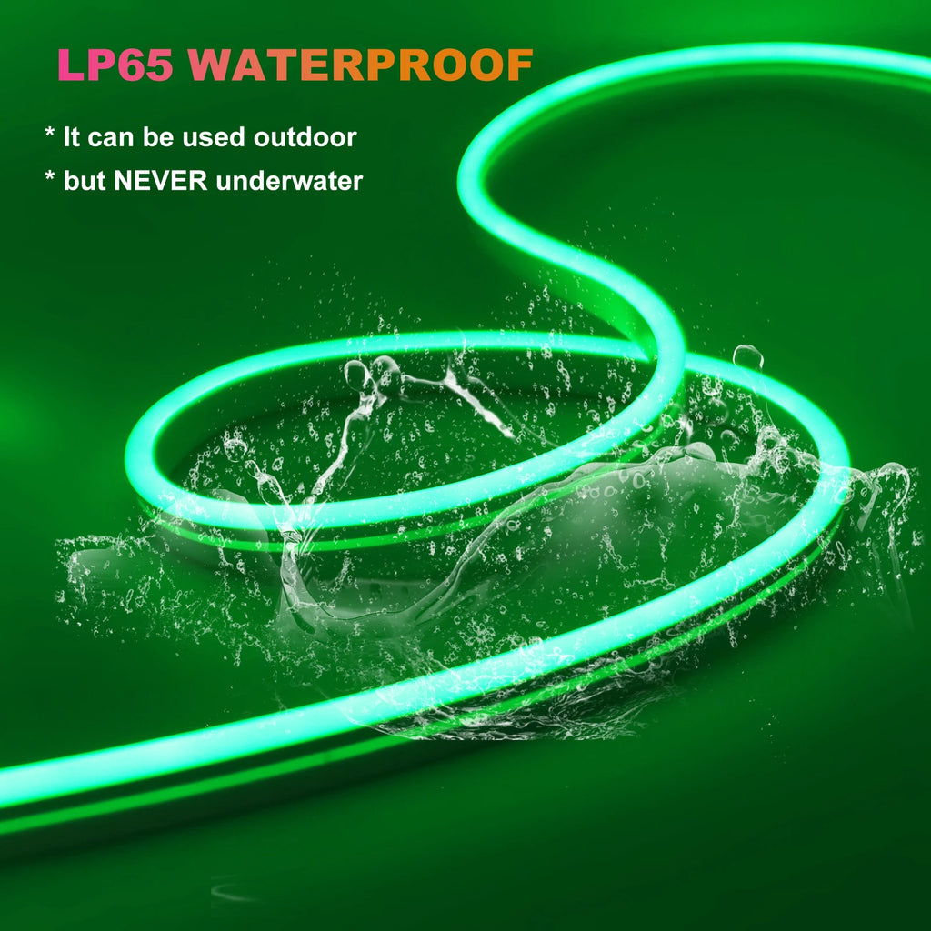 5V USB RGB LED Neon Strip 1M 2M 3M 5M Flexible LED Strip with Remote Control Waterproof Neon Silicone Ribbon Adhesive Tape