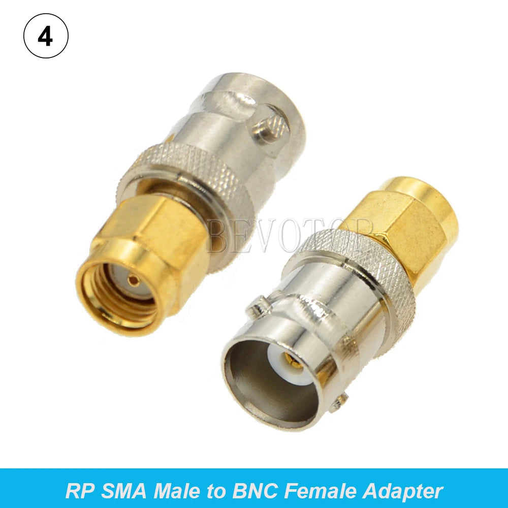 2PCS/Lot SMA Male/Female to BNC M/F Radio Antenna Adapter 50 Ohm RF Coax Converter M/F Radio Antenna Connectors Kit Coaxial