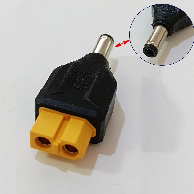 XT60 Conversion Plug Adapter, Model Airplane Battery Charging Conversion Plug XT60 to DC5.5*2.1/5.5*2.5/Type-C Female Connector
