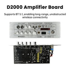 D2000 Digital Bluetooth Amplifier Board 2.1-Channel Bluetooth Audio Decoder 100W + 100W + 200W High-Power Output Subwoofer