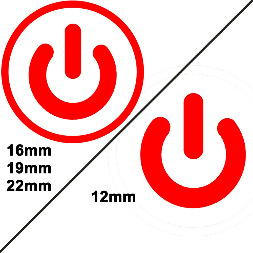 12/16/19/22mm Waterproof Metal Push Button Switch LED Light Momentary Car Engine Power Switches 5V 12V toggle 220V Volt