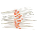 20Pcs Glass Sealed Thermistor Resistor NTC MF58 3950 B 5% 5K 10K 15K 50K 100K 200K 500K Ohm Induction Cooker Temperature Sensor