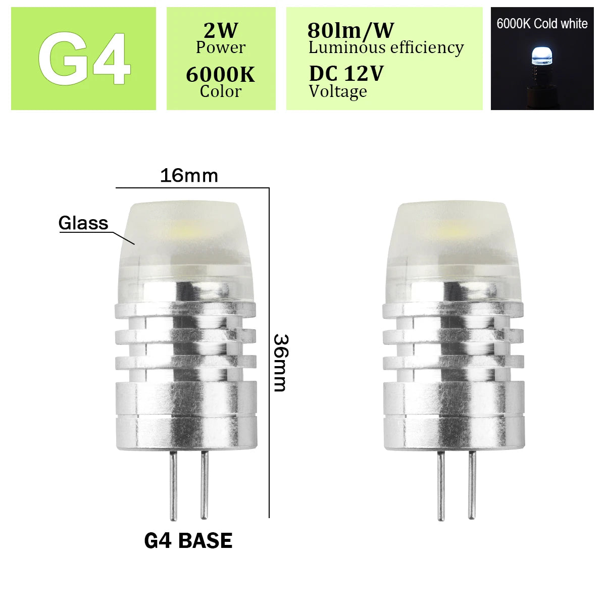 2pcs Mini G4 12V 24V LED Lamp Dimmable Light 3W COB Bulb AC DC 12V Lampada COB 360 Beam Lampada G4 COB Lights Replace Halogen
