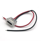 Type C Female Connector Waterproof USB C Female Jack Socket 2 Pin 3A Charging Port Power Cable Extension Direct Crimp Mount