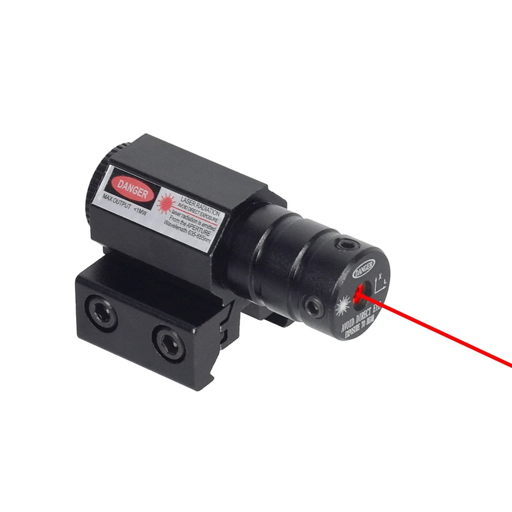 Mini Laser Pointer Red Dot Laser Sight with 635-655nm Adjustable 11mm/20mm Rail Mount Toy Gun Pistol Laser Sight