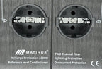 hifi MATIHUR M-TR80  Audio Noise AC Power Filter Power Conditioner Power Purifier Surge Protection with EU Outlets Power Strip