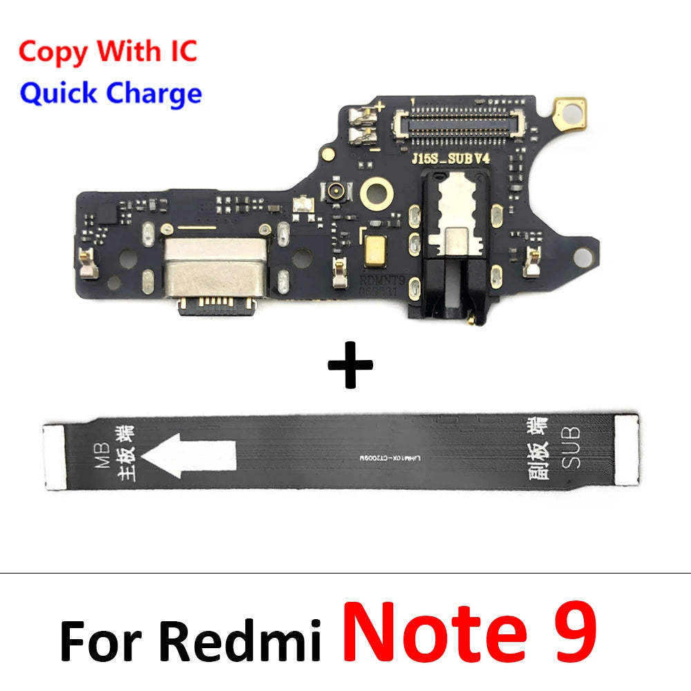 NEW USB Charging Port Dock Board Connector Main FPC Motherboard Flex Cable For Xiaomi Redmi Note 9 10 7 Pro 10S 11 4G 5G 8 fast