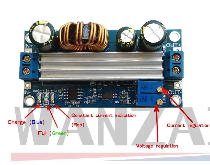 CC CV Adjustable 3A 35W DC 5 -30V to DC 0.5 -30V Step Up Down Buck Boost Converter Power Supply Module Voltage Regulator XY-SJVA