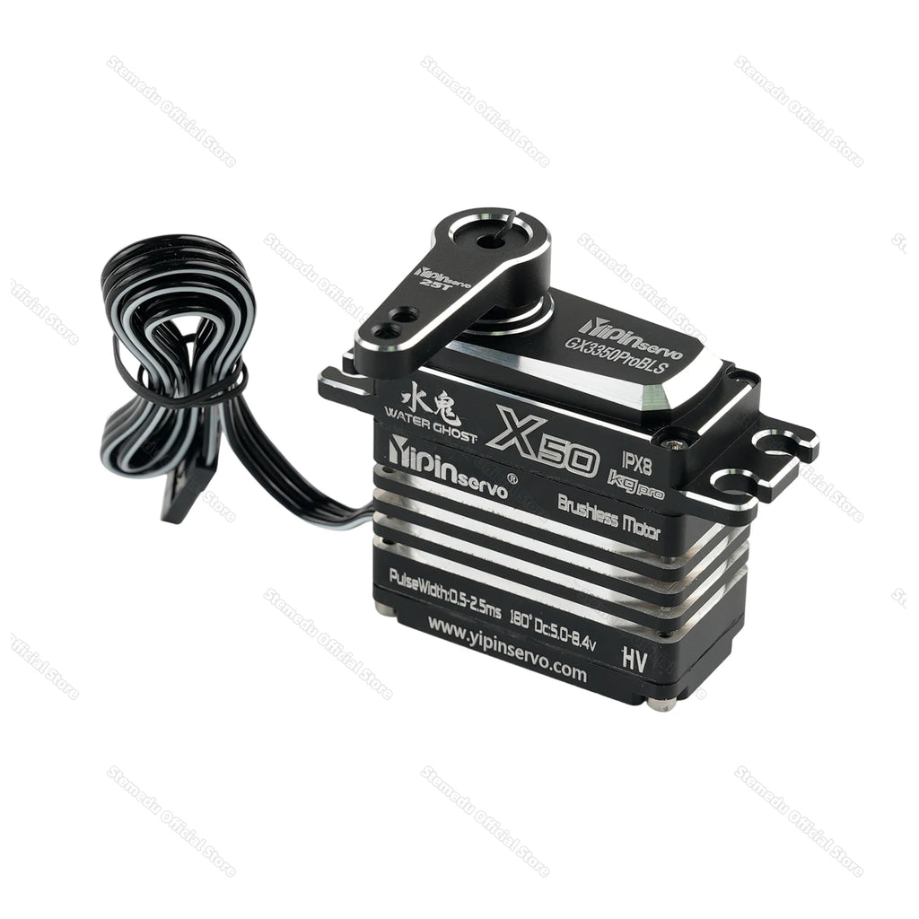 GX Yipin X50 Pro 50KG HV Servo Waterproof IPX8 Digital Brushless Motor for 1/8 1/10 RC Cars/Crawlers 25T Metal Arm Gear 180/270