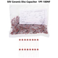 100PCS/1000PCS 7PF 6PF 5PF 50V Ceramic Disc Capacitor Radial Lead Multiple Capacitance Options 1PF-100NF 10PF