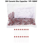 100PCS/1000PCS 7PF 6PF 5PF 50V Ceramic Disc Capacitor Radial Lead Multiple Capacitance Options 1PF-100NF 10PF