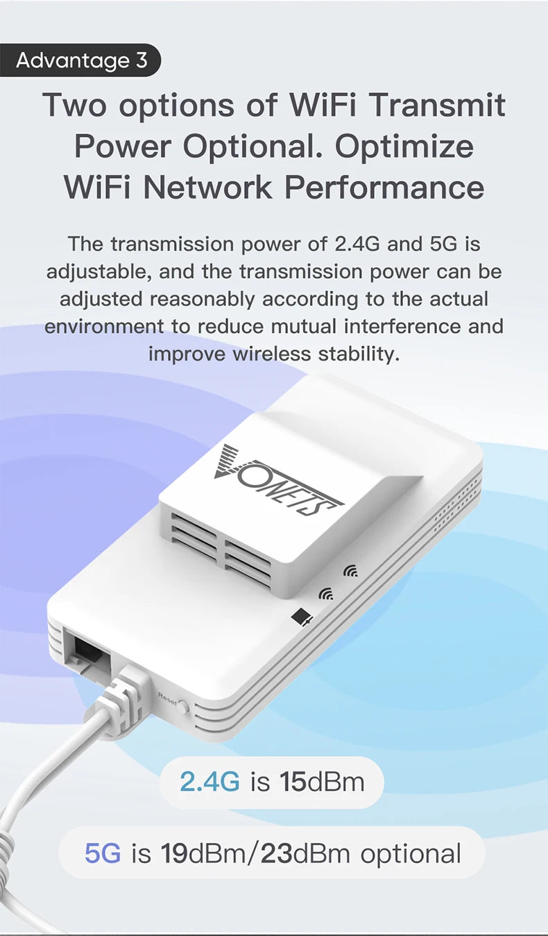 VONETS VAP11S-D232 Dual-Band Wireless Bridge Router Serial Port Service UART/TTL to RS232/485/422/WiFi to Ethernet Converter