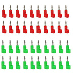 40pcs/4mm Adaptor Electrical Connecting Bending L Shape Banana Jack Plug Socket for Binding Post Test Terminal Connector