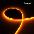 5V 12V 24V 3mm Ultra Narrow COB LED Strip 400LEDs LED Bar Lights for Car Lamp Orange 1800K 2000K Warm White 4000k Red 5m 10m 50m