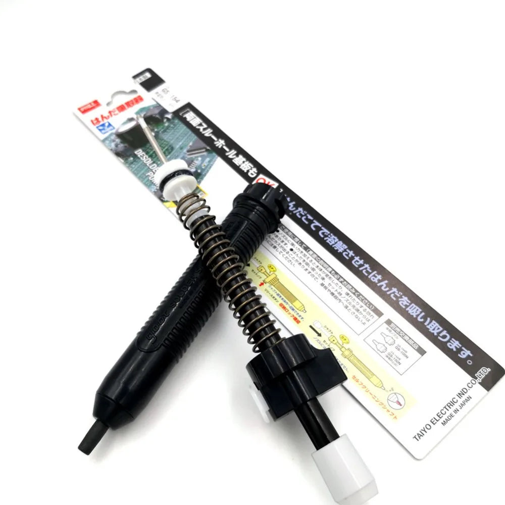 Japan GOOT GS Desoldering Pump Large Medium Small Sizes Self-Cleaning Anti-Static Manual Solder Sucker Light Strong Repair Tools