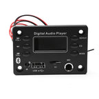 DC7-16V Bluetooth 5.0 MP3 Decoder Board 2x25W Car Audio Amplifier Board With Radio Function & Microphone Jack