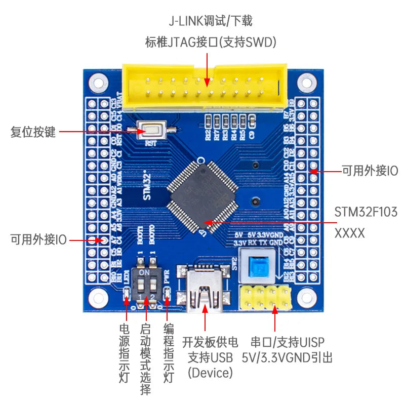 STM32F103RET6 Development Learning Board STM32F030 System Board Microcontroller ARM Core Board