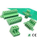 10Pairs 2EDG/15EDGRKC-5.08mm Female Male Aerial Butt Weld with PCB Lock 2P-24P Plugin Screw Wire Cable Terminal Block Connector