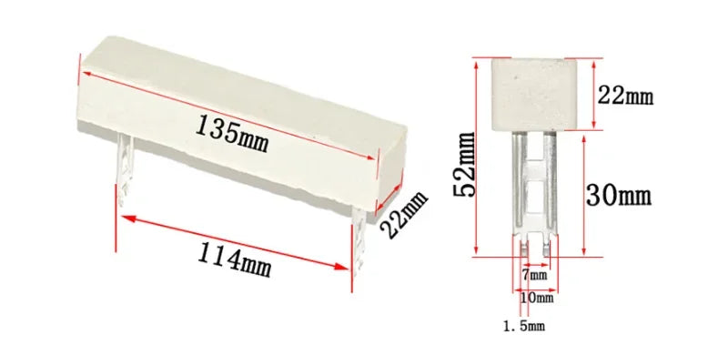 100W Cement Ceramic Resistance 5% 30R