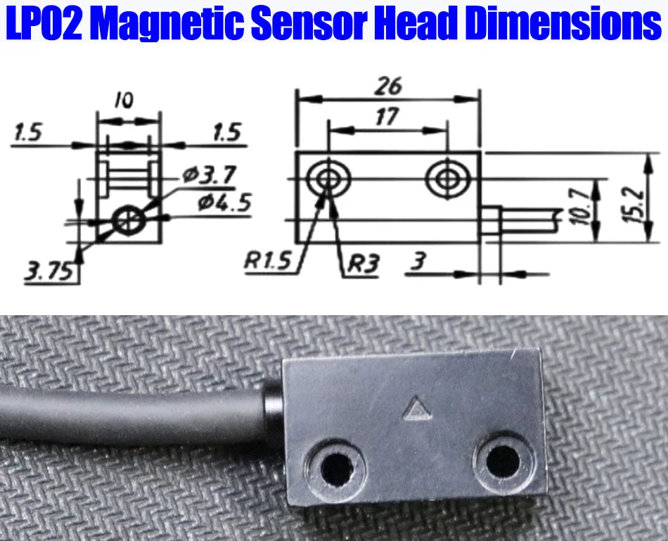 7-Bit LCD Display LP02 Integrated Embedded Magnet Measurement System Magnetic Tape with Stain Belt Profile