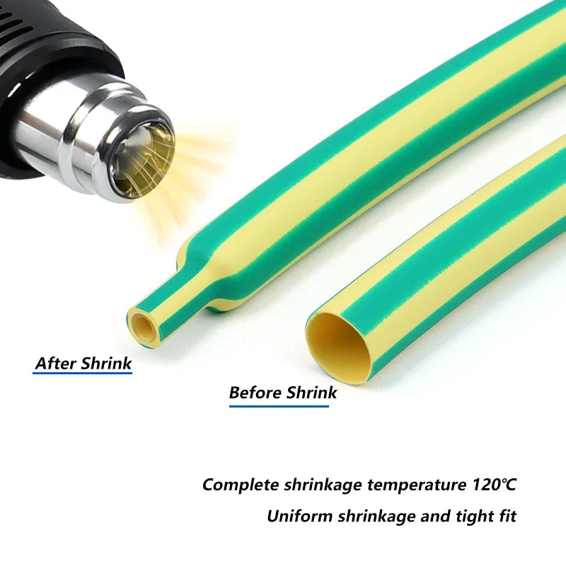 2M 3:1 Heat Shrink Tube With Glue 1.6mm-50mm Multicolor Dual Wall Adhesive Lined Polyolefin Shrinkin ﻿Wrap Cable Protect Sleeve