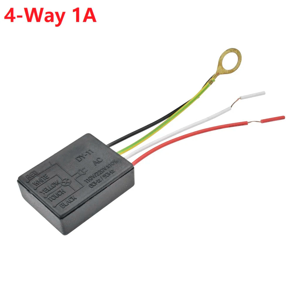 AC 220-240V 1Way/4Way Touch Sensor Switch Desk Light Parts Touch Control Sensor Dimmer for Bulbs Lamp Switch 15-85W Touch Switch