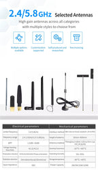 10Pc 2.4GHz Wifi uhf Antenna Omni Directional SMA Male TX2400-JZ-3 2.0dBi 2.4 GHz Mini Omnidirectional Antenna for communication