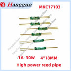 5PCS/Lot  MKC17103 4*18MM 1A 127V Normally open/Normally closed NO/NC conversion magnetic sensor High-power reed dryer