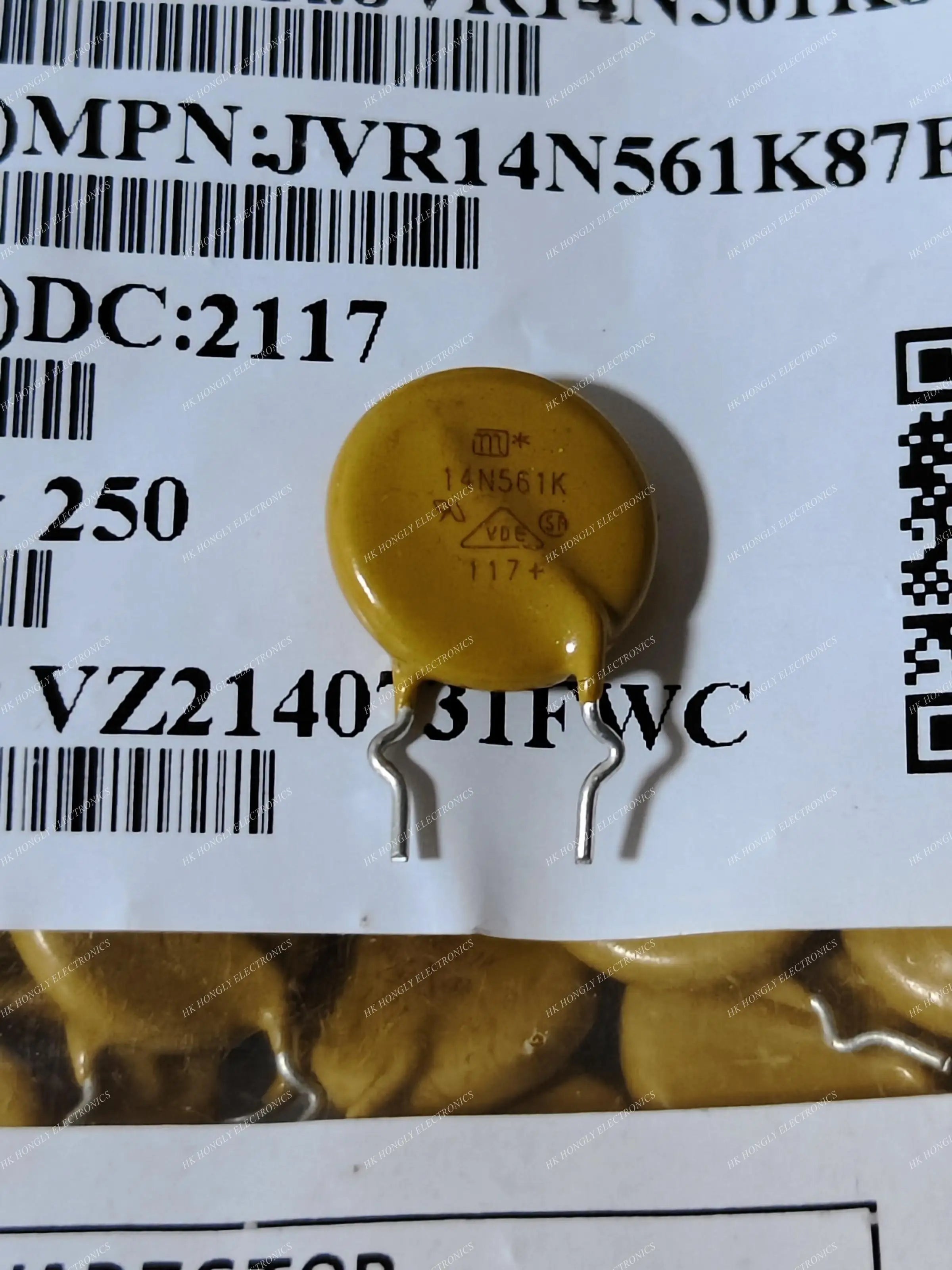 20PCS 14N511K 14N561K 510V 560V 14D511 14D561 14K511 14K561 Short Bend Pin Long Pin 14MM VARISTOR
