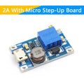 1-10PCS MT3608 SX1308 Adjustable Boost Module DC-DC Step Up Converter Module 2A 2V-24V To 5V 9V 12V 28V Boost Power Supply Board