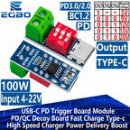 USB-C PD Trigger Board Module PD/QC Decoy Board Fast Charge USB Type-c to 12v High Speed Charger Power Delivery Boost Module