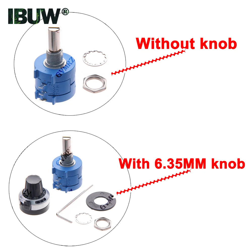 3590S 1K 100K 10K 200R 20K 2K 500R 50K 5K Precision Potentiometer Wirewound Variable Resistor Multi-Turn