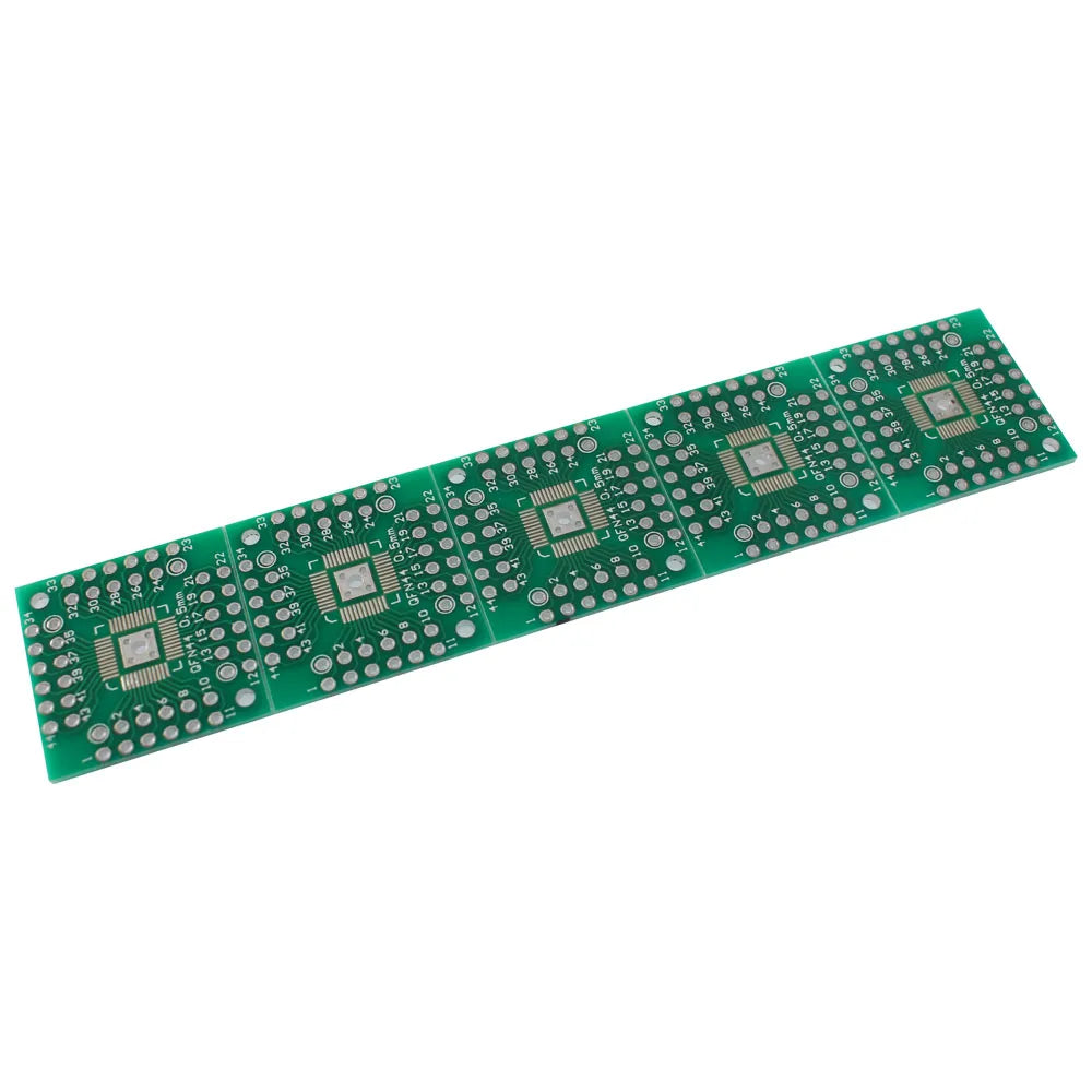 10PCS HTQFP QFN48 PCB Board To DIP48 QFN44 0.5mm Pitch QFP48 QFP44 PQFP LQFP Adapter Board SMT To DIP Adapter Converter Plate